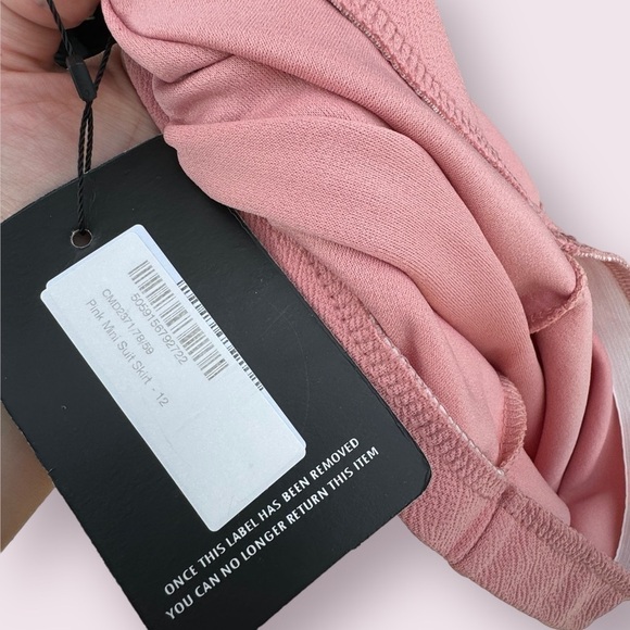 NWT PrettyLittleThing Pink High Waist Mini Skirt Size 8 - Picture 2 of 8